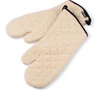 San Jamar 817TM Heavy Duty Terry Cloth Temperature Protection Oven Mitt, 17" Length, Natural