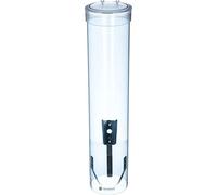 San Jamar C3165TBL Medium Pull Type Water Cup Dispenser, Fits 4 to 10 oz Cone and Flat Bottom Cups, 16" Tube Length, Transparent Blue