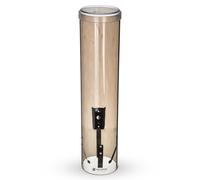 San Jamar C3260TBR Large Pull Type Water Cup Dispenser, Fits 4-1/2 to 7 oz Cone Cups and 6 to 12 oz Flat Bottom Cups, 16" Tube Length, Bronze