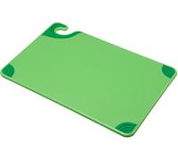 San Jamar CBG121812 Saf-T-Grip Co-Polymer Standard Size Cutting Board, 18" Length x 12" Width x 1/2" Thick, Green
