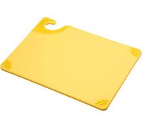 San Jamar CBG912 Saf-T-Grip X-Pediter Co-Polymer Cutting Board, 12" Length x 9" Width x 3/8" Thick, Yellow