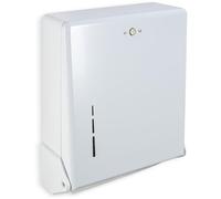 San Jamar T1905WH True Fold Commercial Towel Dispenser, 500 Multifold / 300 C-Fold Towel Capacity, White