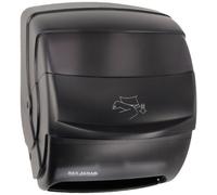 San Jamar T850TBK Black Pearl Integra Plastic Lever Roll Towel Dispenser