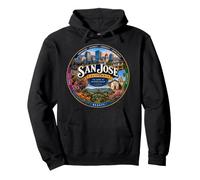 San Jose CA California USA Silicon Valley Hub Heart Pullover Hoodie