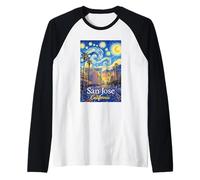 San Jose California Raglan Baseball Tee