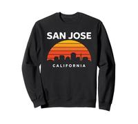 San Jose California Retro Nor Cal Bear Bay Area Tech Silicon Sweatshirt