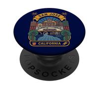 San Jose California USA Born Bred Raised PopSockets Adhesive PopGrip