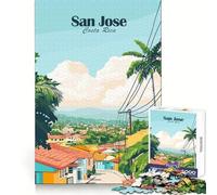 San Jose, Costa Rica 1000 Teenager Pieces Jigsaw Puzzle Reasoning Skill Light Enjoyment Sharp Cut Great Gift size 38x26cm