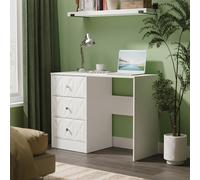 San Jose Dressing Table - Single - 3 Drawer - White
