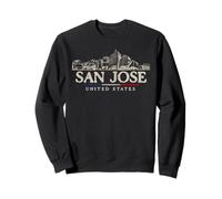 San Jose Landmarks Vintage USA Travel Sweatshirt