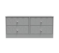 San Jose Large Chest of Drawers Grey 4 Drawers 115cm