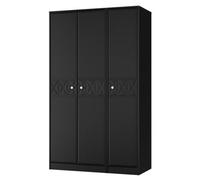 Ready Assembled 2 U Memphis 3 Door Robe (Ready Assembled) in True Black | Size: Large Ready Assembled 2 U True Black Large
