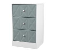 Welcome Furniture Welcome Furniutre San Jose 3 Drawer Bedside - Ready Assembled