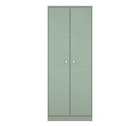San Jose Tall Wardrobe Green 2 Doors 1 Shelf 77cm