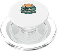 San Juan Islands WA Orca Mother and Calf Badge PopSockets PopGrip for MagSafe