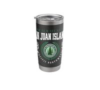 San Juan Islands Washington Pine Tree WA Souvenir Retro Stainless Steel Insulated Tumbler