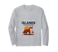 San Juan Islands Washington Sunset Sailboat Long Sleeve T-Shirt