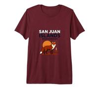 San Juan Islands Washington Sunset Sailboat Premium T-Shirt