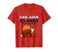 San Juan Islands Washington Sunset Sailboat T-Shirt