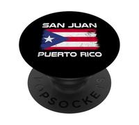 San Juan Puerto Rico Flag Laguna Beach Puerto Rican Pride PopSockets Adhesive PopGrip