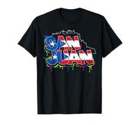 San Juan Puerto Rico Graffiti Skyline T-Shirt