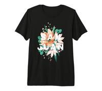 San Juan Tropical Floral Design Puerto Rico Beach Vibes Premium T-Shirt