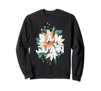 San Juan Tropical Floral Design Puerto Rico Beach Vibes Sweatshirt