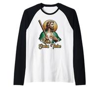 San Judas Tadeo (Saint Jude The Apostle) Raglan Baseball Tee