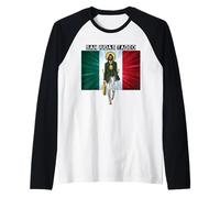 San Judas Tadeo - St. Jude Art Devocion Mexican Flag Raglan Baseball Tee