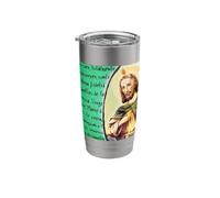 San Judas Tadeo - St. Jude Art Devocion Mexican Flag Stainless Steel Insulated Tumbler