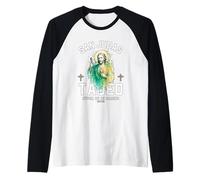 San Judas Tadeo - St. Jude Art Devocion Raglan Baseball Tee