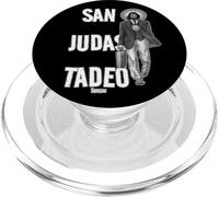 San Judas Tadeo - St. Jude Negocio black and white PopSockets PopGrip for MagSafe