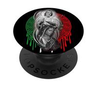 San Judas Tadeo - Virgen de Guadalupe - mexican flag PopSockets Adhesive PopGrip