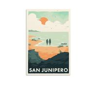 San Junipero - Black Mirror Retro Poster Decorative Painting Canvas Wall Art Living Room Poster Bedroom Painting, Canvas Art Poster and Wall Art Picture Print Modern Family Room Decor 16 x 24i