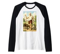 San Lazaro Cuba Babalu Aye Afrocuban Catholic Tradition Raglan Baseball Tee