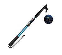 SAN LIKE Boat Hooks for Docking Extension Pole Hook Telescopic Boat Pole with Luminous Bead, Lightweight Floating, Non-Slip Rubber Handle, Durable & Rust-Resistant