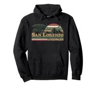 San Lorenzo Puerto Rico Mountains Retro Sunset Puerto Rican Pullover Hoodie