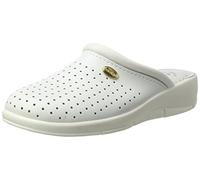 DEK ANGIE Womens Leather Mule Clogs Sandals White - UK 8