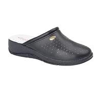 San Malo Womens/Ladies Coated Leather Clogs (41 EUR) (Navy Blue)