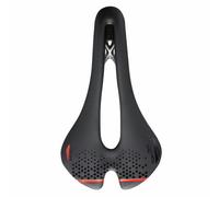 San Marco Aspide Short Carbon FX Road Saddle - Black / Red / Narrow S3