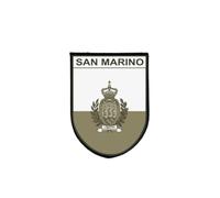 San Marino San Marino Flag Patch Embroidered Print Self-Gripping