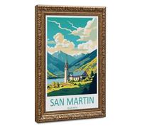 San Martin De Los Andes Travel Art Canvas Poster Bedroom Decor Landscape Office Room Decor Gift 24" L X 36" W