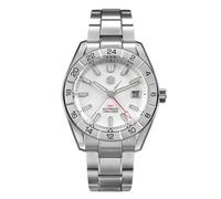 San Martin MOP Dial Luxury Men's Business Dress Watches NH34 GMT Automatic Mechanical Sapphire Luminous Wristwatch, V 1, Classic