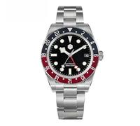 San Martin SN0109G V2 Automatic Men's Watch, NH34 Movement 39 mm Diving Watches, 10 Bar Waterproof Sapphire Glass BGW-9 Luminous Mechanical Watch, red, Bracelet