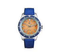 San Martin SN0118 Automatic Watch for Men, 40mm Sapphire Crystal Dive Watches 316L Stainless Steel 200M Water Resistant, SN0118B / Orange Dial