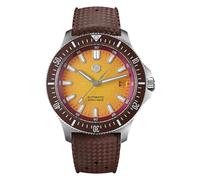 San Martin SN0118 Men's Automatic Watch, 40 mm Sapphire Crystal, Dive Watch, 316L Stainless Steel, 200 m Waterproof, Brown Dial, Modern