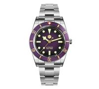 San Martin Upgraded SN0138 37mm BB54 Vintage Men Diver Watch ST2130 Automatic Mechanical Sapphire Luminous Waterproof Watches, V 2, Vintage Diver