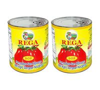 San Marzano DOP Authentic Italian Peeled Tinned Tomatoes | Naturally Sun Ripened in Sarnese Nocerino | Perfect For Pizza & Pasta Sauces | Gastro Group® | 2 x 400g Tins