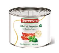 San Marzano Sliced Tomatoes with Basil 2500g - La Torrente