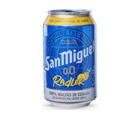 San Miguel 0.0 Radler - Alcohol Free Beer, Case of Six Cans